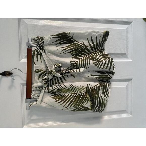 H&M linen blend coastal paper bag short - Picture 8 of 8